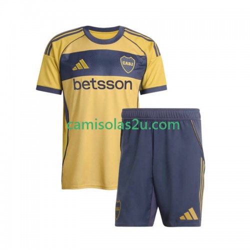 Camisolas de futebol CA Boca Juniors Criança Equipamento Alternativa 2025/26 Manga Curta Camisolas de futebol CA Boca Juniors Criança Equipamento Alternativa 2025/26 Manga Curta